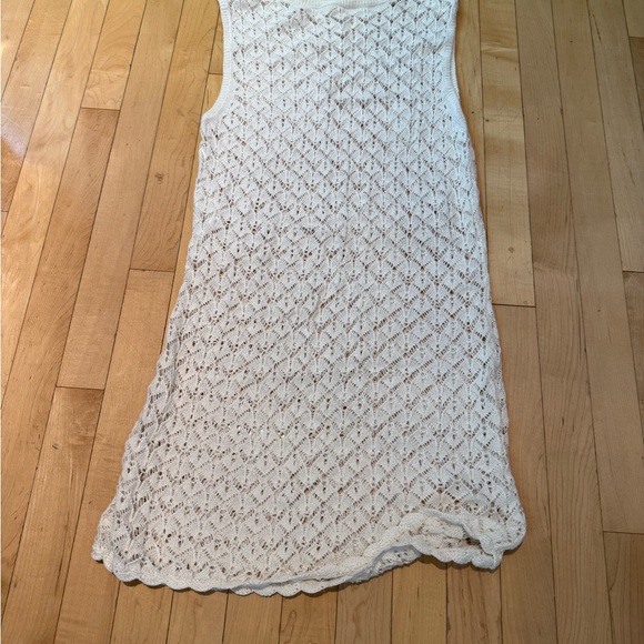 Abercrombie & Fitch Womens Crochet Style Mini Dress Coverup, Size Large - Picture 5 of 6